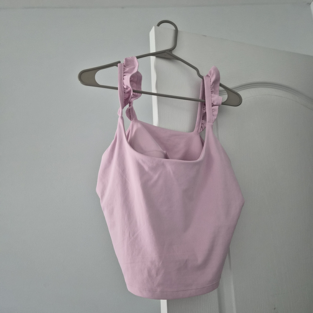 Pink Ruffle Strap Blogilates Top
